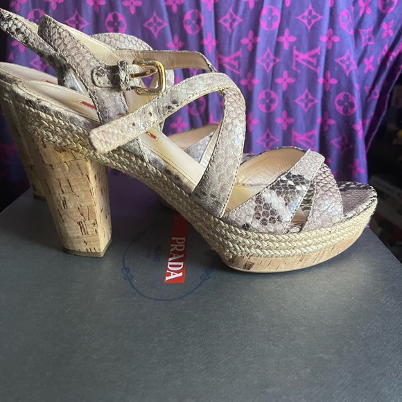 prada platform cork sandals - Picture 7 of 9